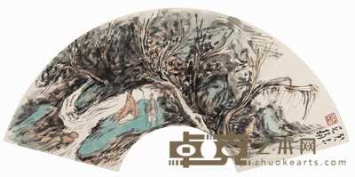 范扬 2003年作 听泉图 镜心 21×61.5cm